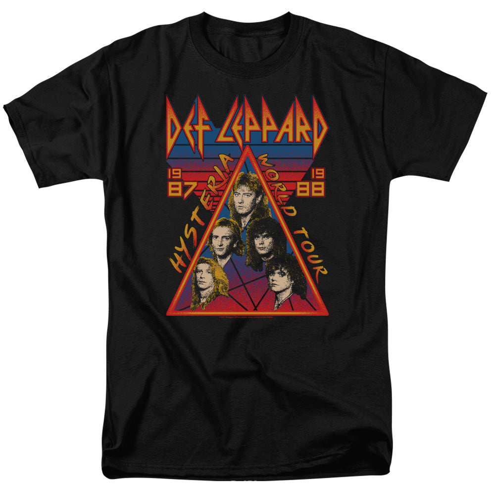 Def Leppard Hysteria Tour Mens T Shirt Black