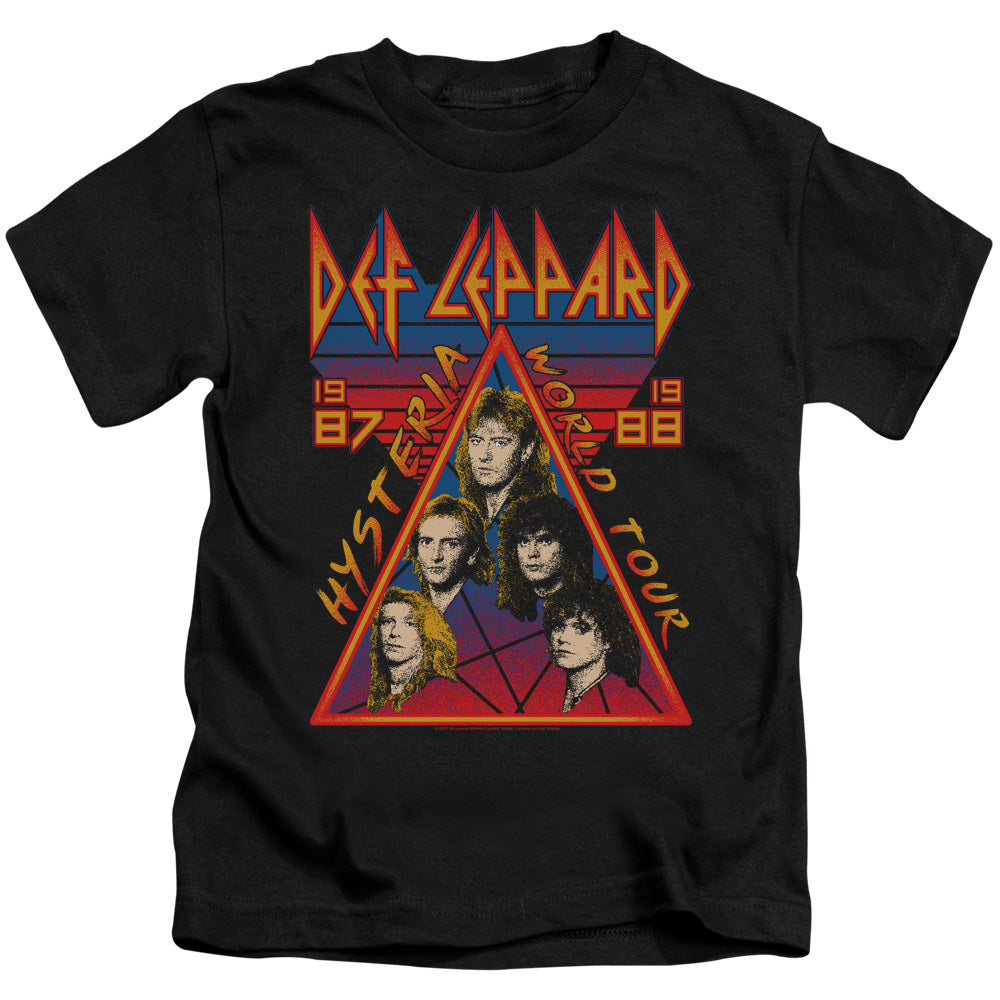 Def Leppard Hysteria Tour Juvenile Kids Youth T Shirt Black