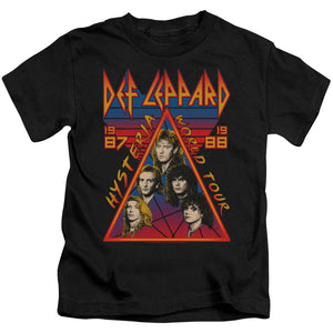 Def Leppard Hysteria Tour Juvenile Kids Youth T Shirt Black