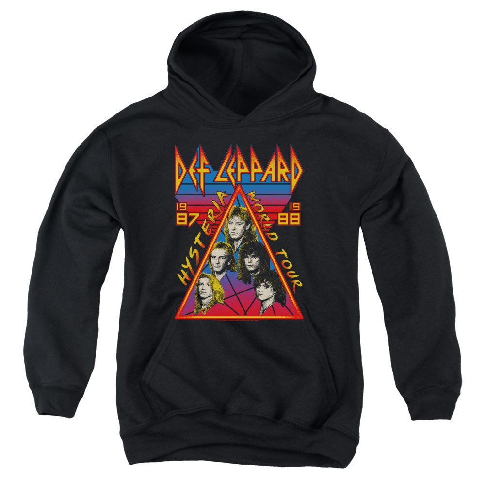 Def Leppard Hysteria Tour Kids Youth Hoodie Black