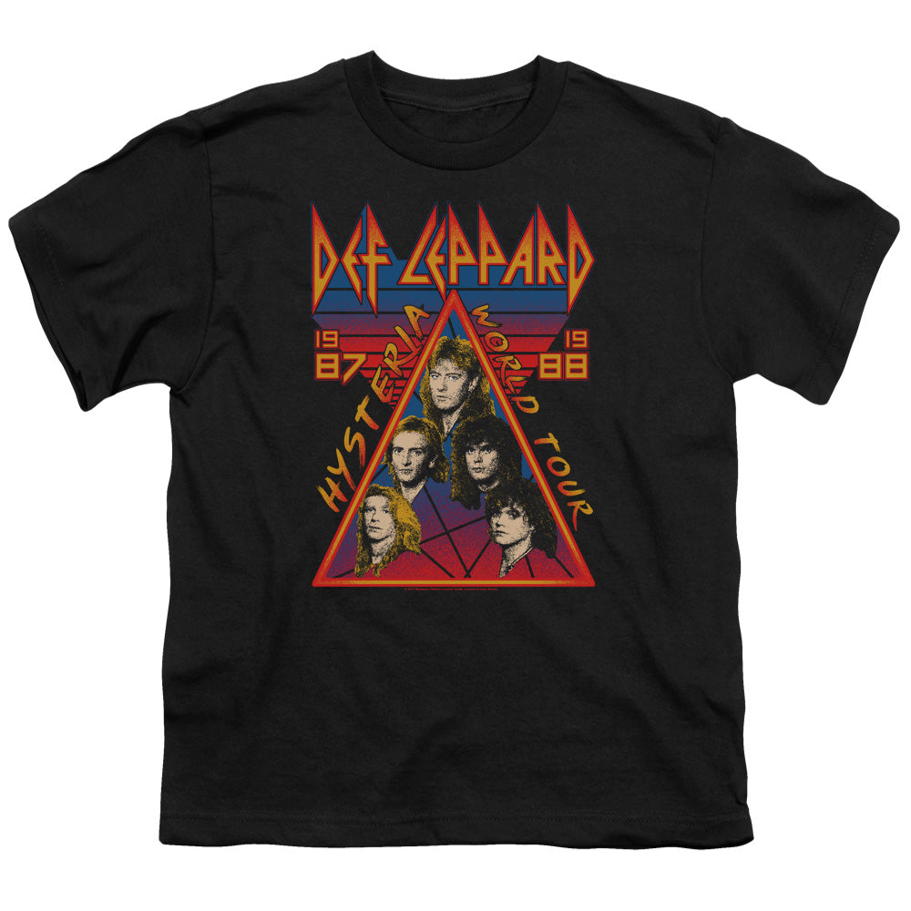 Def Leppard Hysteria Tour Kids Youth T Shirt Black