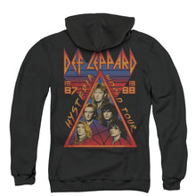 Load image into Gallery viewer, Def Leppard Hysteria Tour Back Print Zipper Mens Hoodie Black