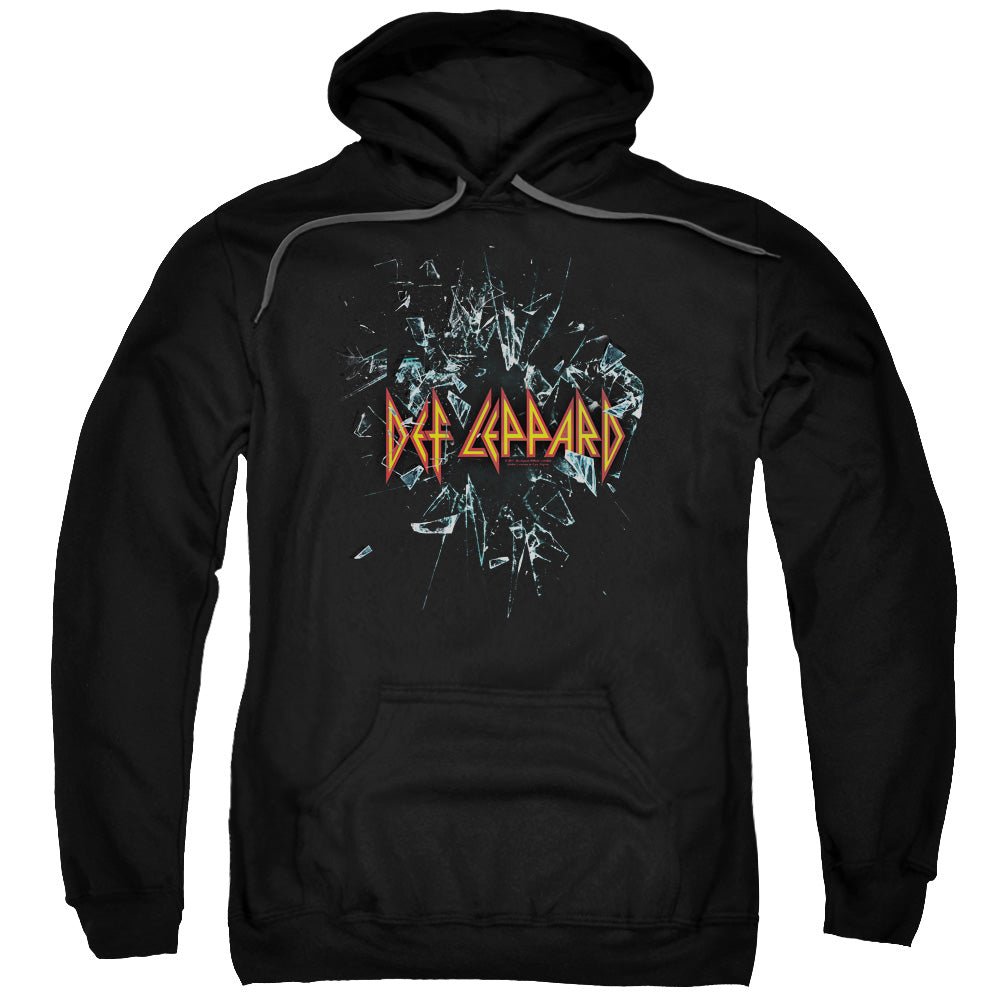 Def Leppard Broken Glass Mens Hoodie Black