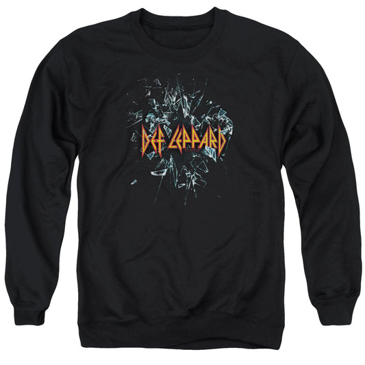 Def Leppard Broken Glass Mens Crewneck Sweatshirt Black