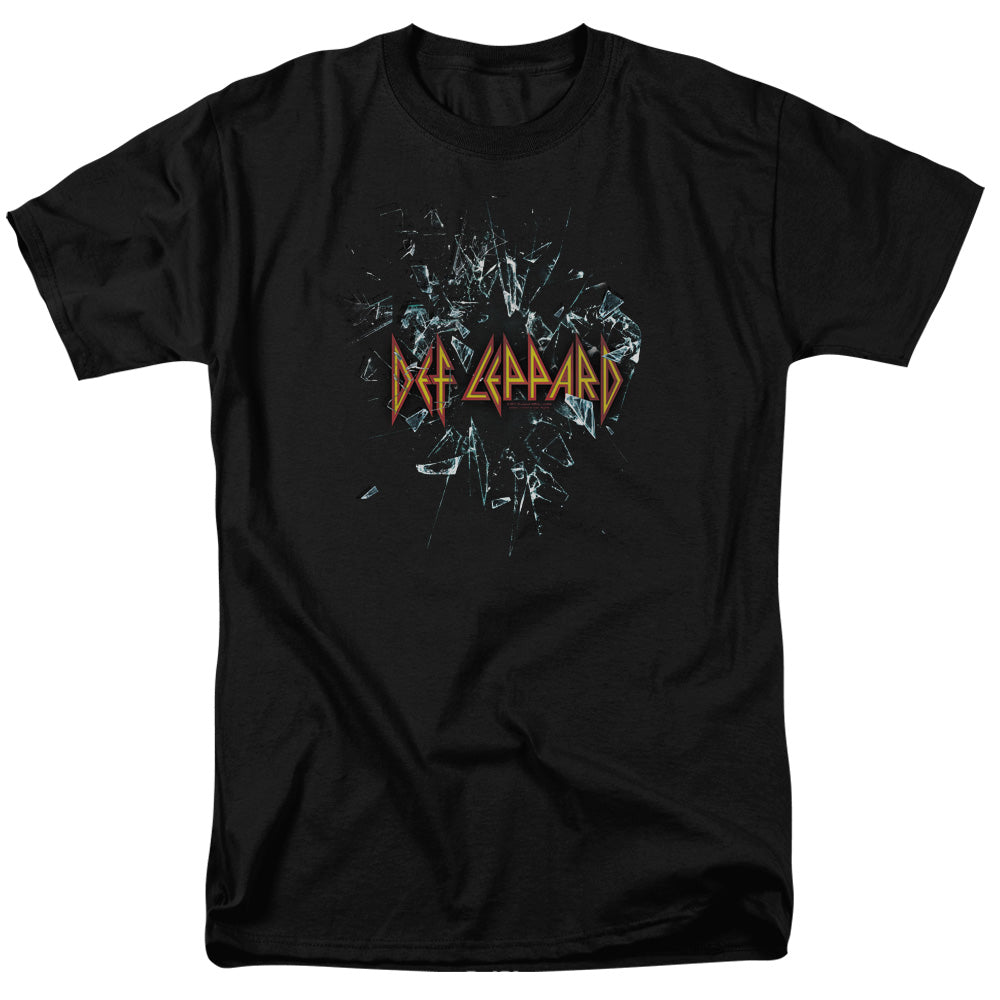 Def Leppard Broken Glass Mens T Shirt Black