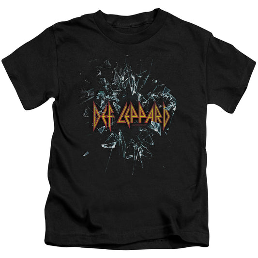 Def Leppard Broken Glass Juvenile Kids Youth T Shirt Black