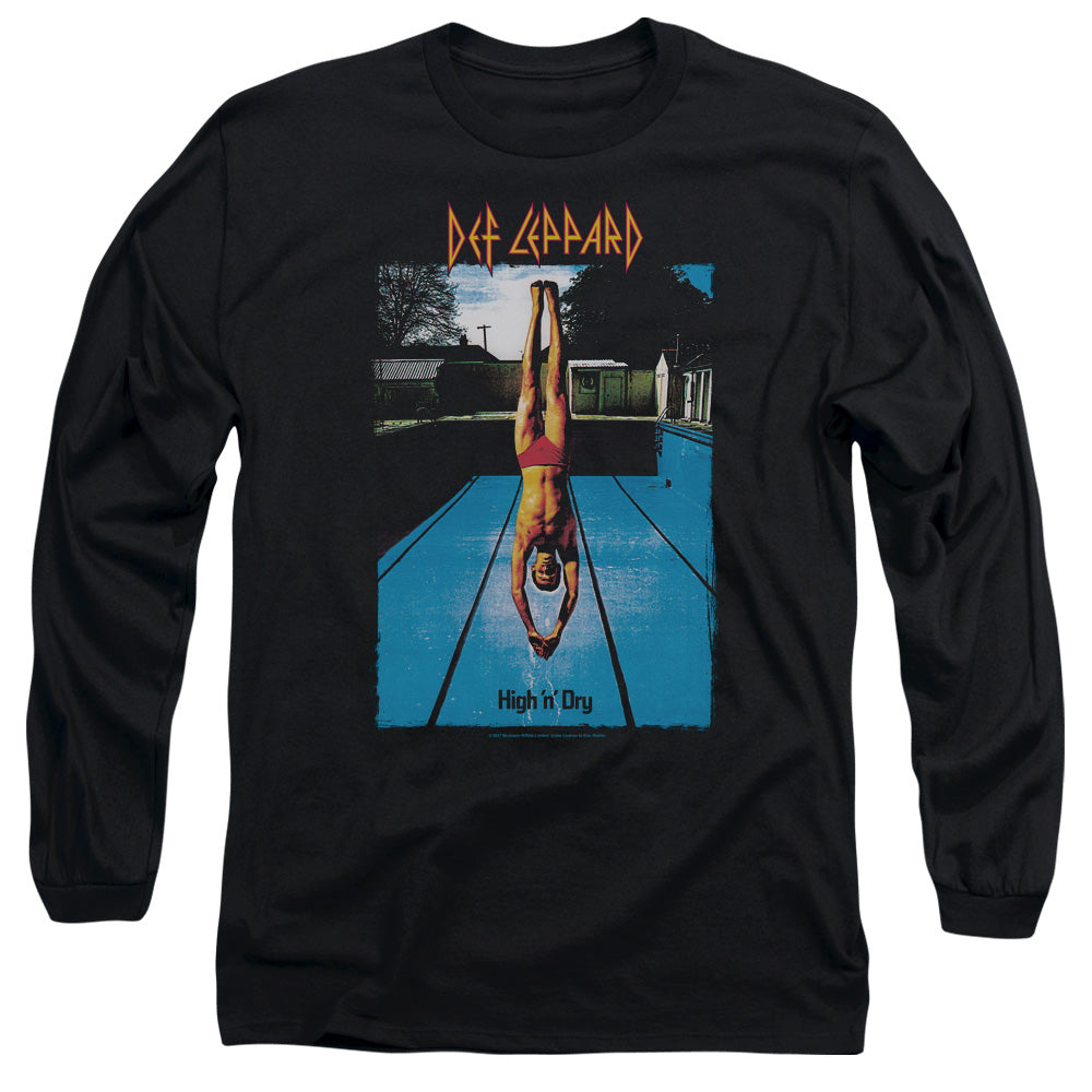 Def Leppard High N Dry Mens Long Sleeve Shirt Black