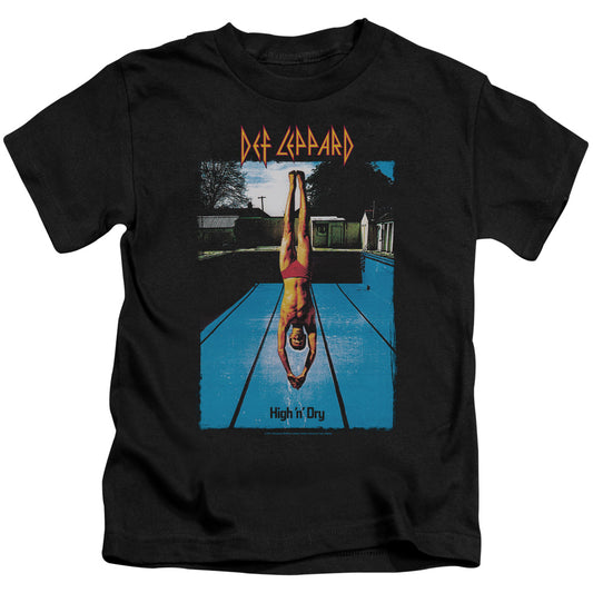 Def Leppard High N Dry Juvenile Kids Youth T Shirt Black