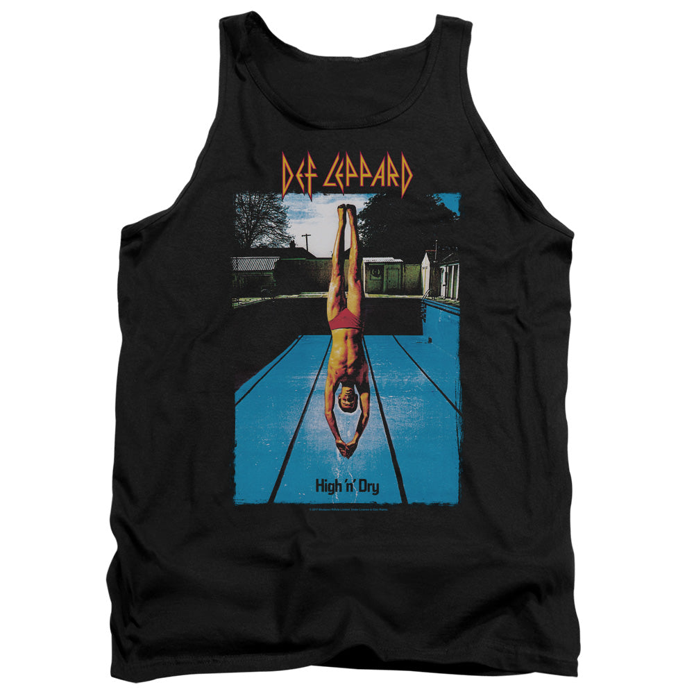 Def Leppard High N Dry Mens Tank Top Shirt Black