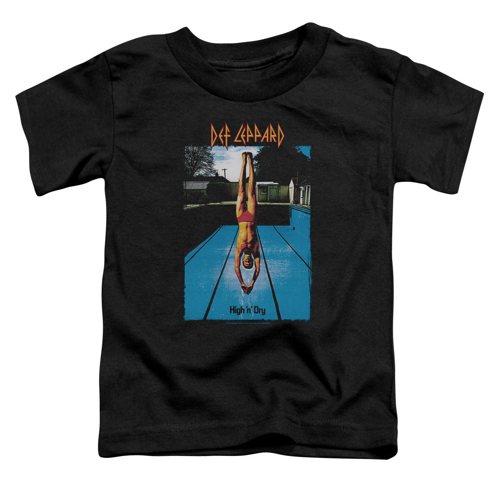 Def Leppard High N Dry Toddler Kids Youth T Shirt Black