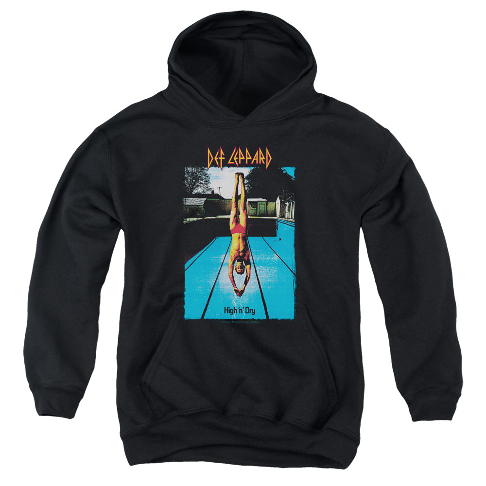 Def Leppard High N Dry Kids Youth Hoodie Black