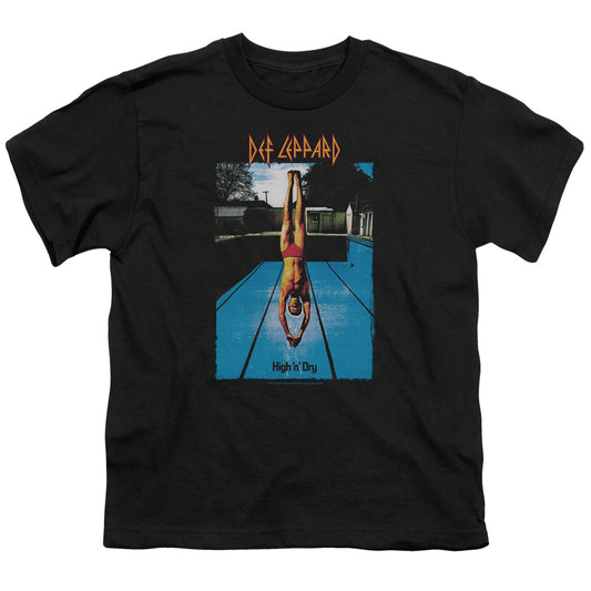 Def Leppard High N Dry Kids Youth T Shirt Black