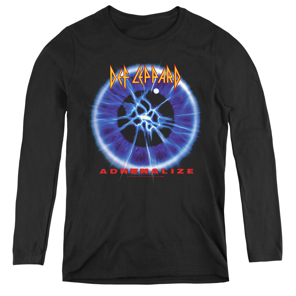 Def Leppard Adrenalize Womens Long Sleeve Shirt Black