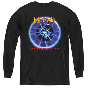 Def Leppard Adrenalize Long Sleeve Kids Youth T Shirt Black