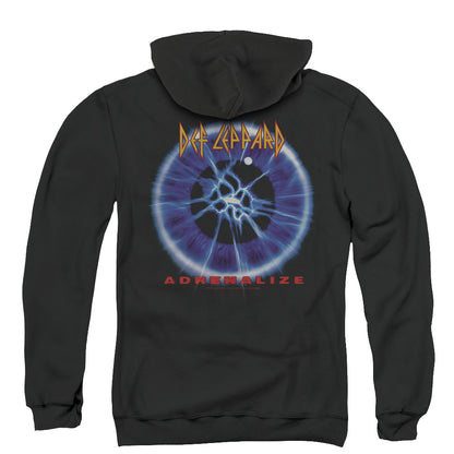 Def Leppard Adrenalize Back Print Zipper Mens Hoodie Black