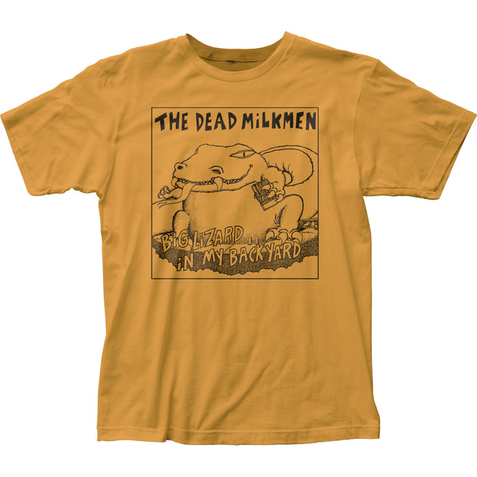 The Dead Milkmen Big Lizard Mens T Shirt Yellow