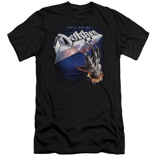 Dokken Tooth and Nail Premium Bella Canvas Slim Fit Mens T Shirt Black