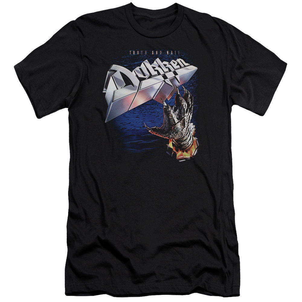 Dokken Tooth and Nail Slim Fit Mens T Shirt Black