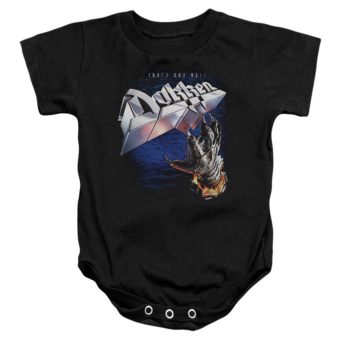 Dokken Tooth and Nail Infant Baby Snapsuit Black