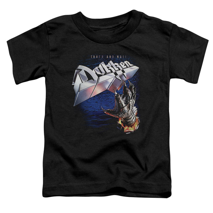 Dokken Tooth and Nail Toddler Kids Youth T Shirt Black