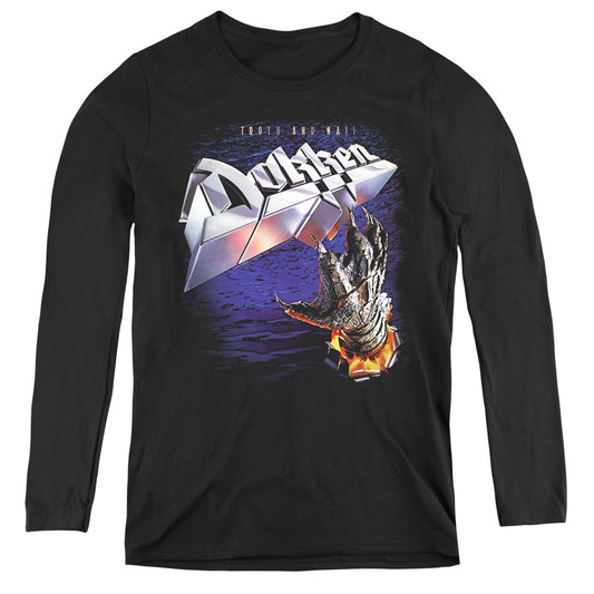 Dokken Tooth and Nail Womens Long Sleeve Shirt Black