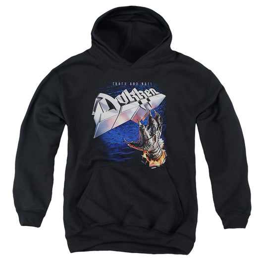 Dokken Tooth and Nail Kids Youth Hoodie Black