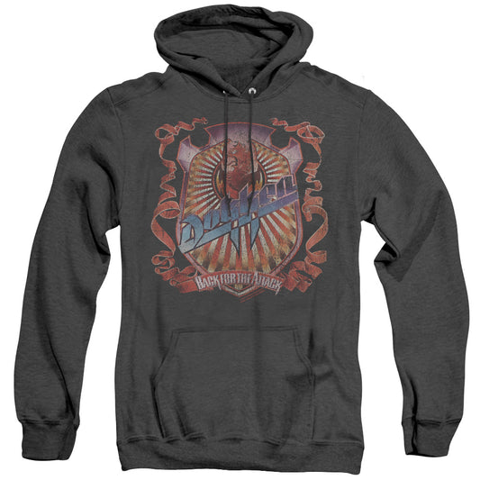 Dokken Back Attack Heather Mens Hoodie Black