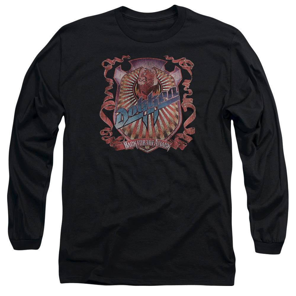 Dokken Back Attack Mens Long Sleeve Shirt Black