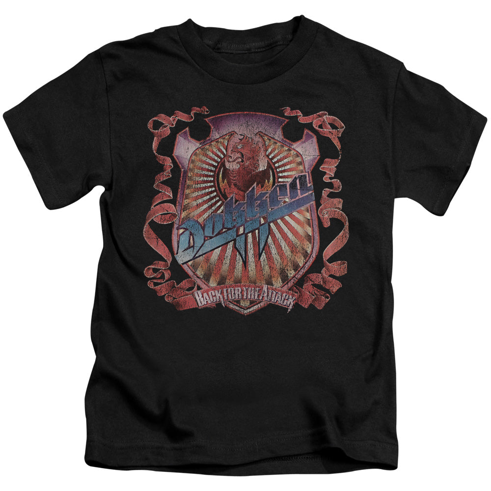 Dokken Back Attack Juvenile Kids Youth T Shirt Black