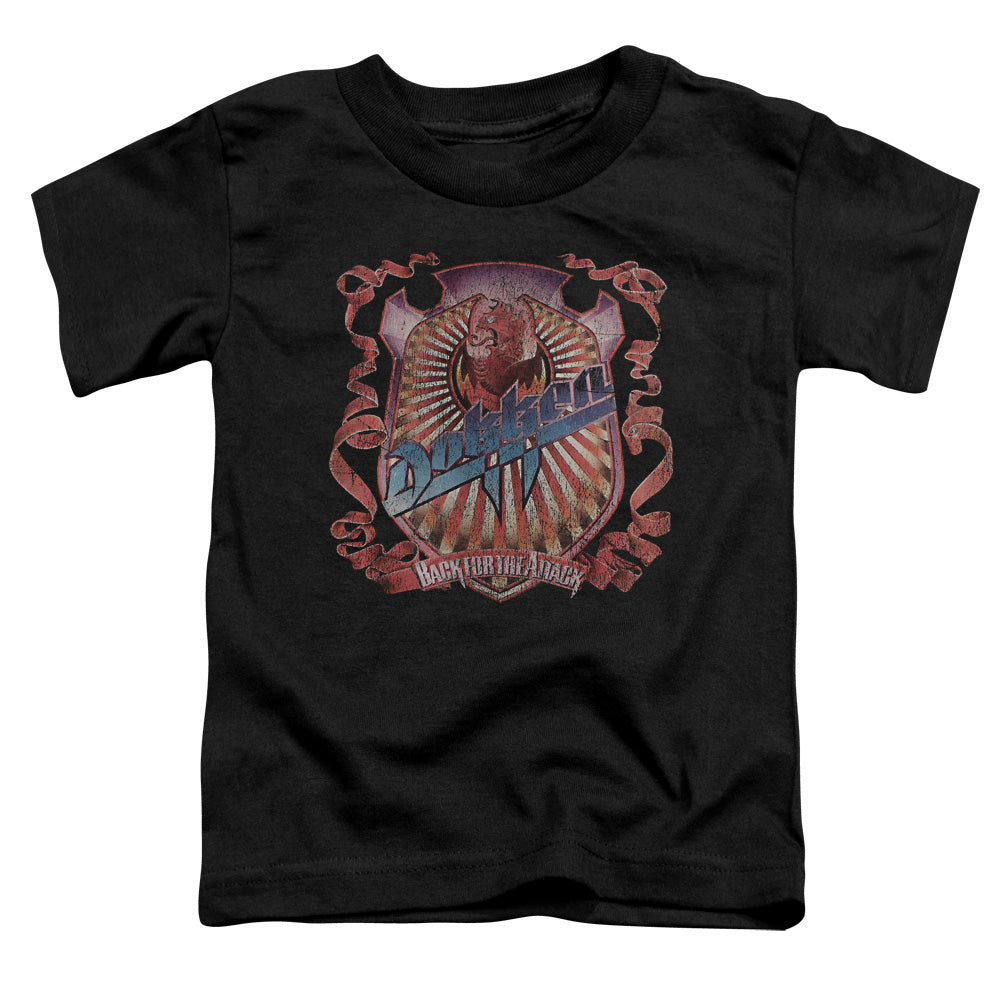 Dokken Back Attack Toddler Kids Youth T Shirt Black