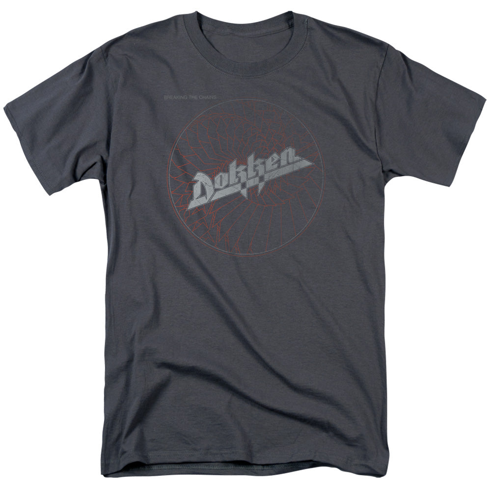 Dokken Breaking The Chains Mens T Shirt Charcoal