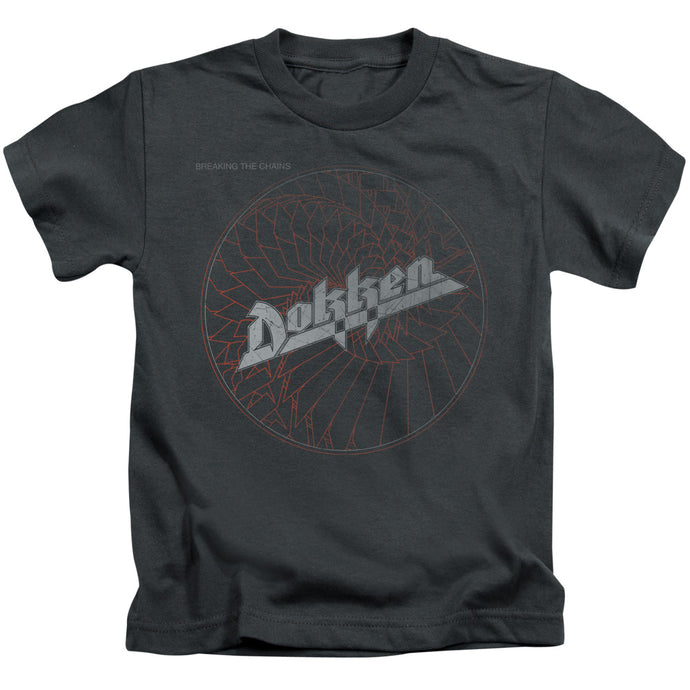 Dokken Breaking The Chains Juvenile Kids Youth T Shirt Charcoal