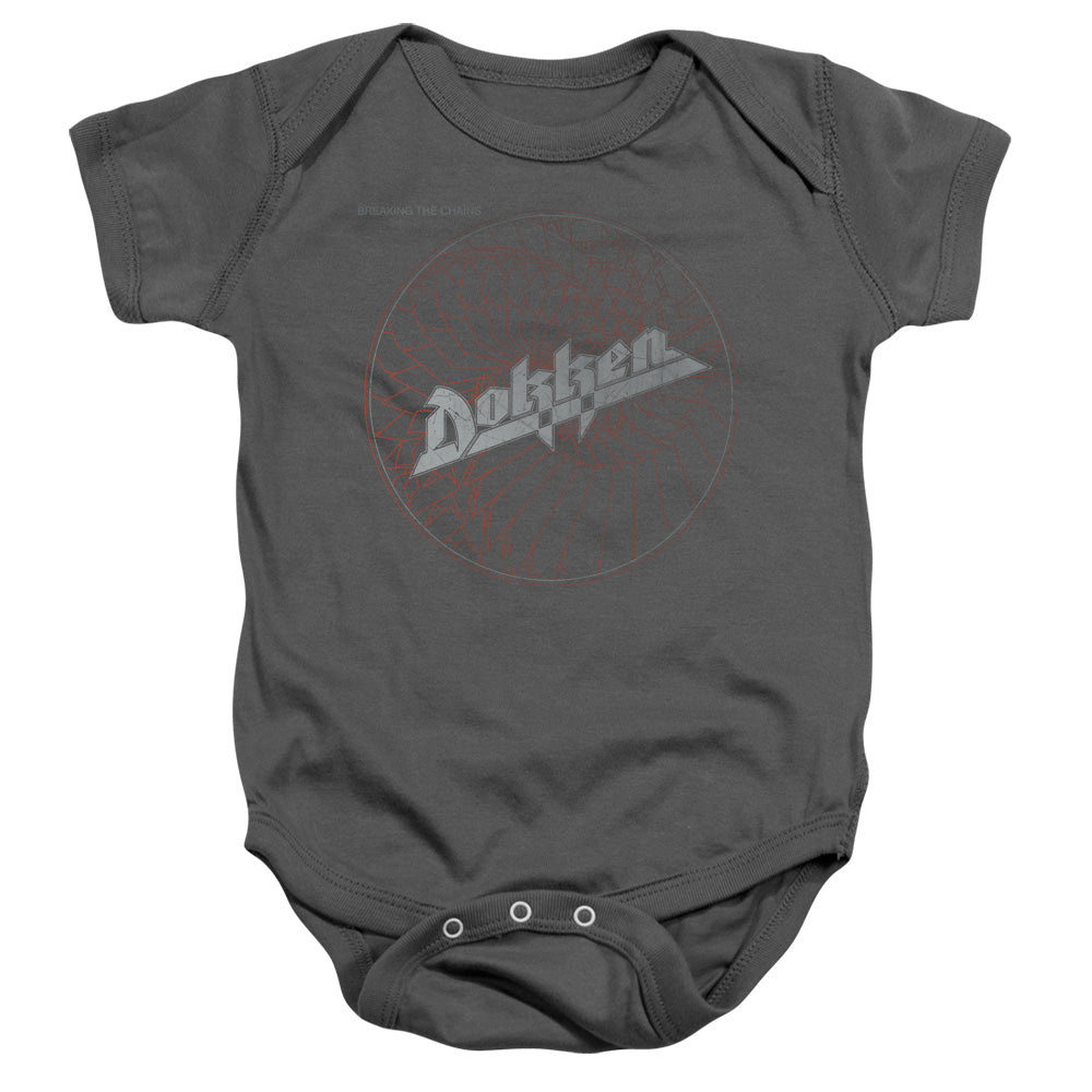 Dokken Breaking The Chains Infant Baby Snapsuit Charcoal