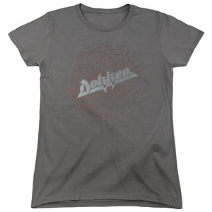 Dokken Breaking The Chains Womens T Shirt Charcoal