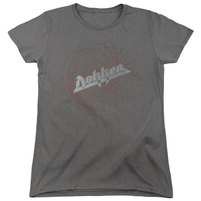 Dokken Breaking The Chains Womens T Shirt Charcoal
