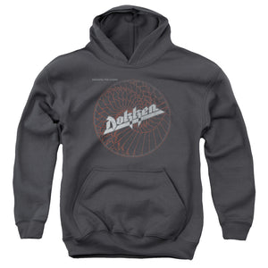 Dokken Breaking The Chains Kids Youth Hoodie Charcoal