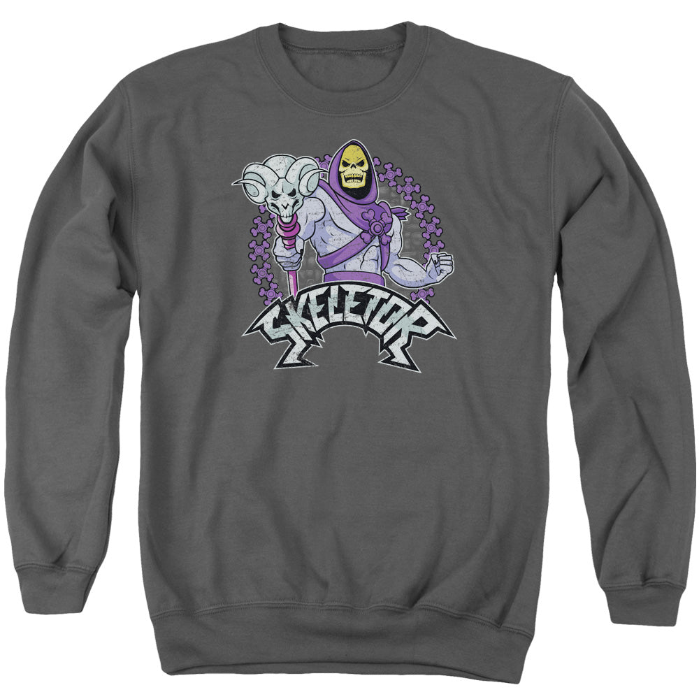 Masters of the Universe Skeletor Mens Crewneck Sweatshirt Charcoal