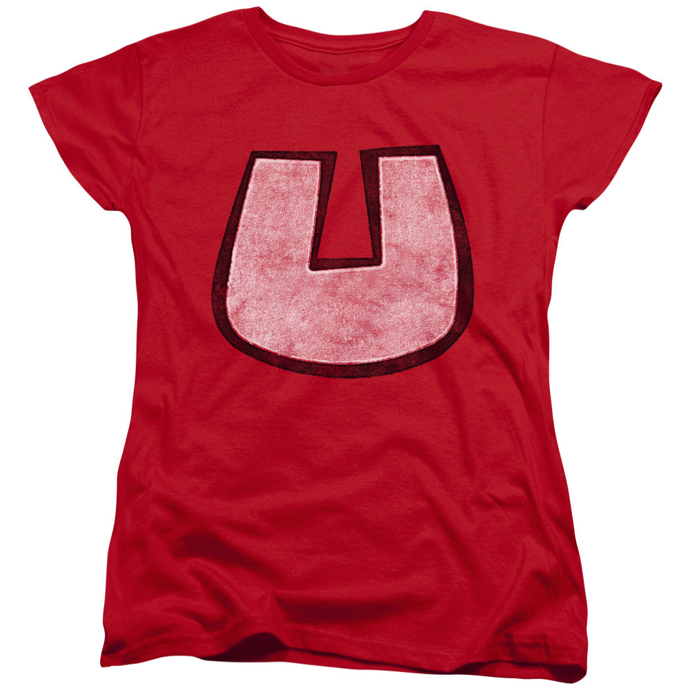 Underdog U Crest Womens T Shirt Red