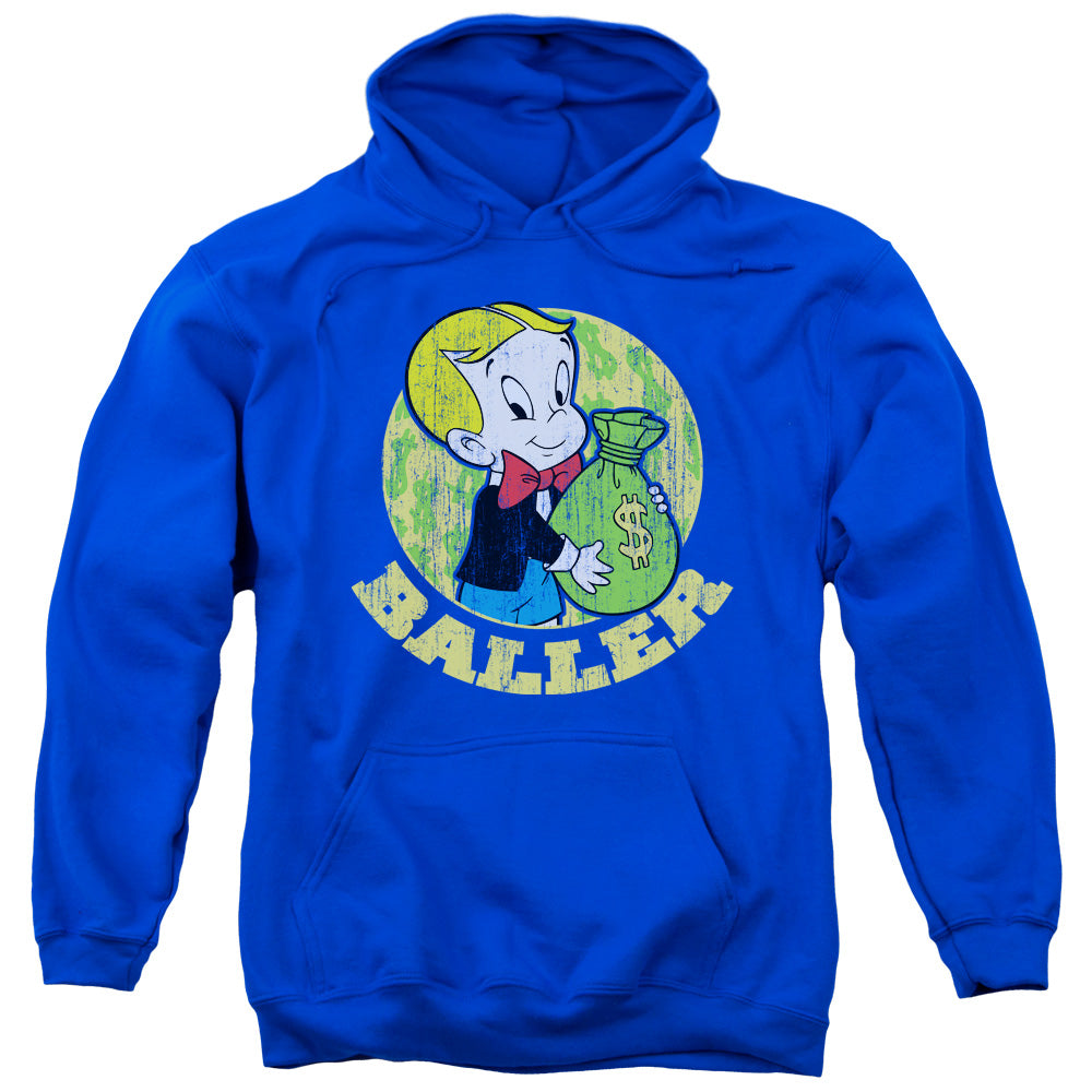 Richie Rich Baller Mens Hoodie Royal Blue