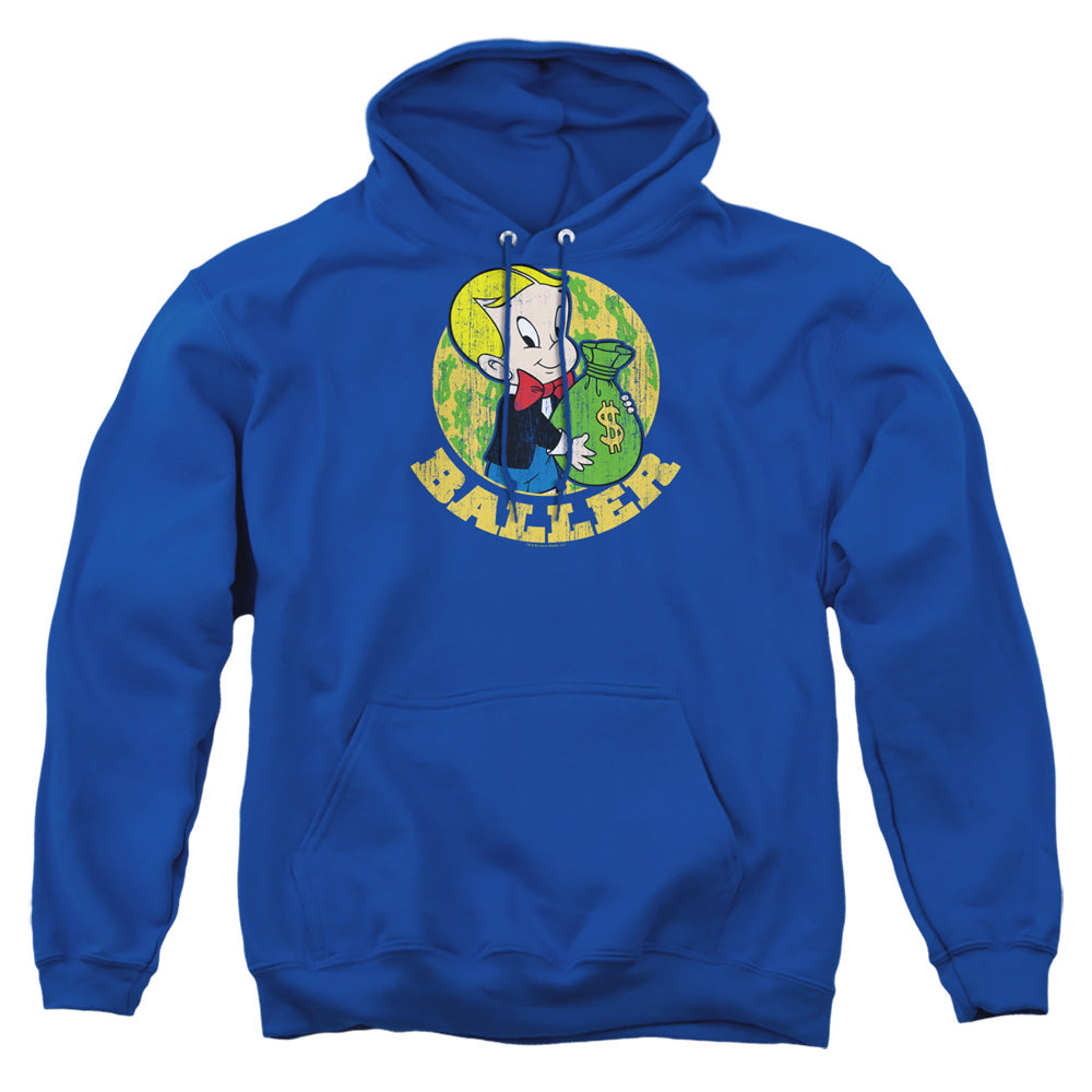 Richie Rich Baller Mens Hoodie Royal Blue