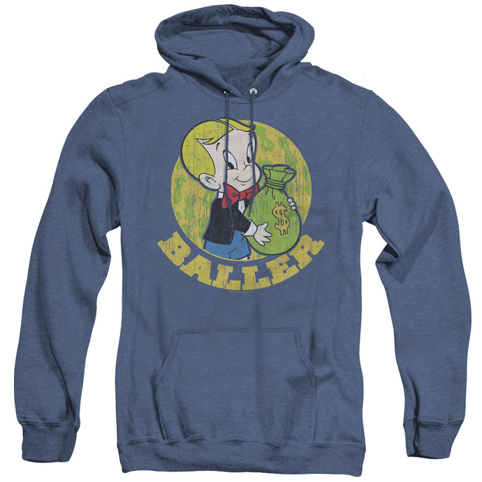 Richie Rich Baller Heather Mens Hoodie Royal Blue