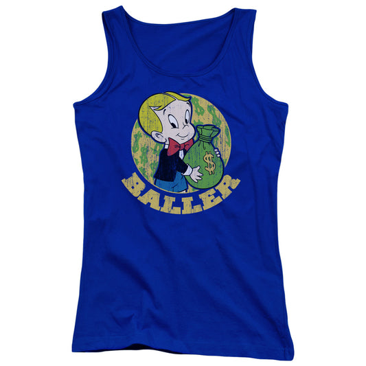 Richie Rich Baller Womens Tank Top Shirt Royal Blue