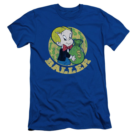 Richie Rich Baller Slim Fit Mens T Shirt Royal Blue