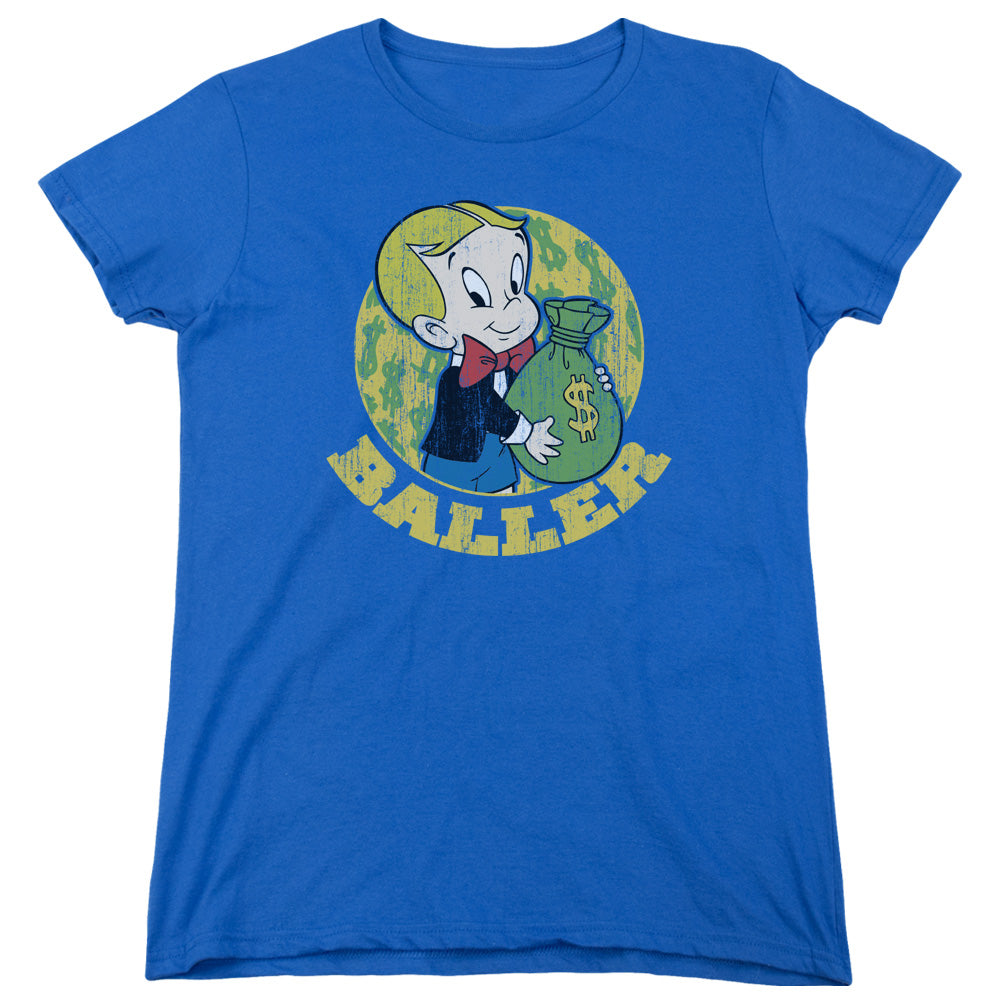 Richie Rich Baller Womens T Shirt Royal Blue