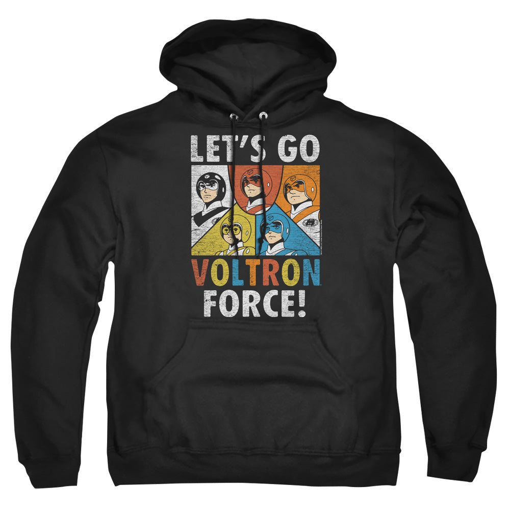 Voltron Force Mens Hoodie Black Officially Licensed