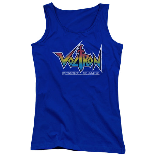 Voltron Logo Womens Tank Top Shirt Royal Blue