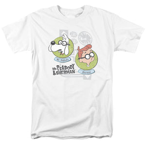 Mr Peabody & Sherman Gadgets Mens T Shirt White