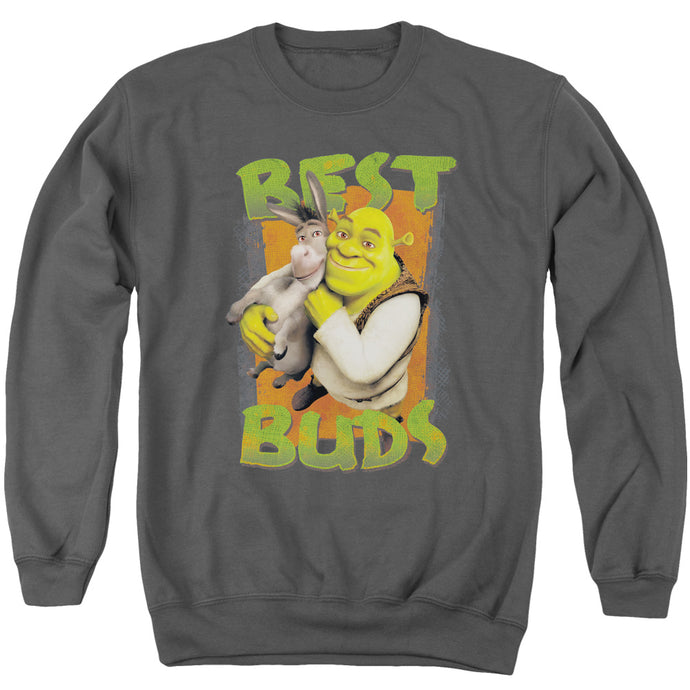 Shrek Buds Mens Crewneck Sweatshirt Charcoal