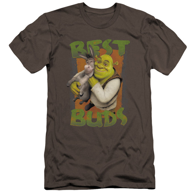 Shrek Buds Premium Bella Canvas Slim Fit Mens T Shirt Charcoal