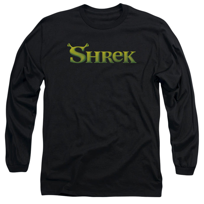 Shrek Logo Mens Long Sleeve Shirt Black